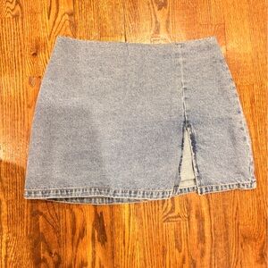AFRM Light Blue Denim Skirt